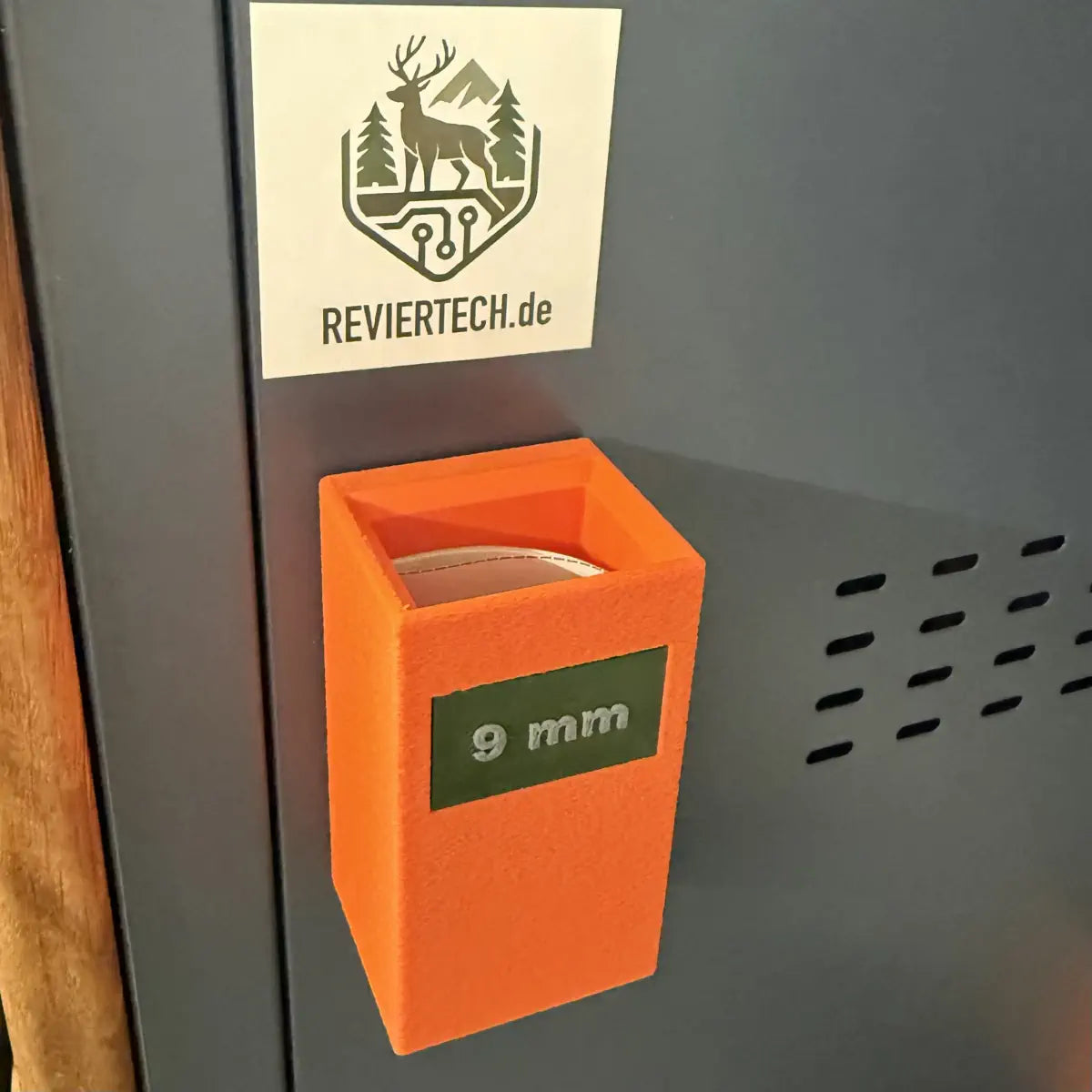 Magazinhalter Magnetversion - Orange 9mm - Reviertech.de