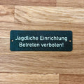 Schild Jagdliche Einrichtung - Reviertech.de  -  1j1tmy-v4.myshopify.com  -  1j1tmy-v4.myshopify.com