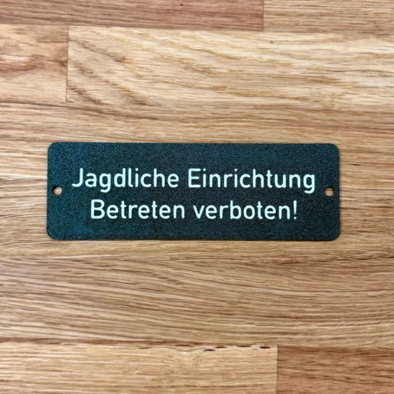 Schild Jagdliche Einrichtung - Reviertech.de  -  1j1tmy-v4.myshopify.com  -  1j1tmy-v4.myshopify.com